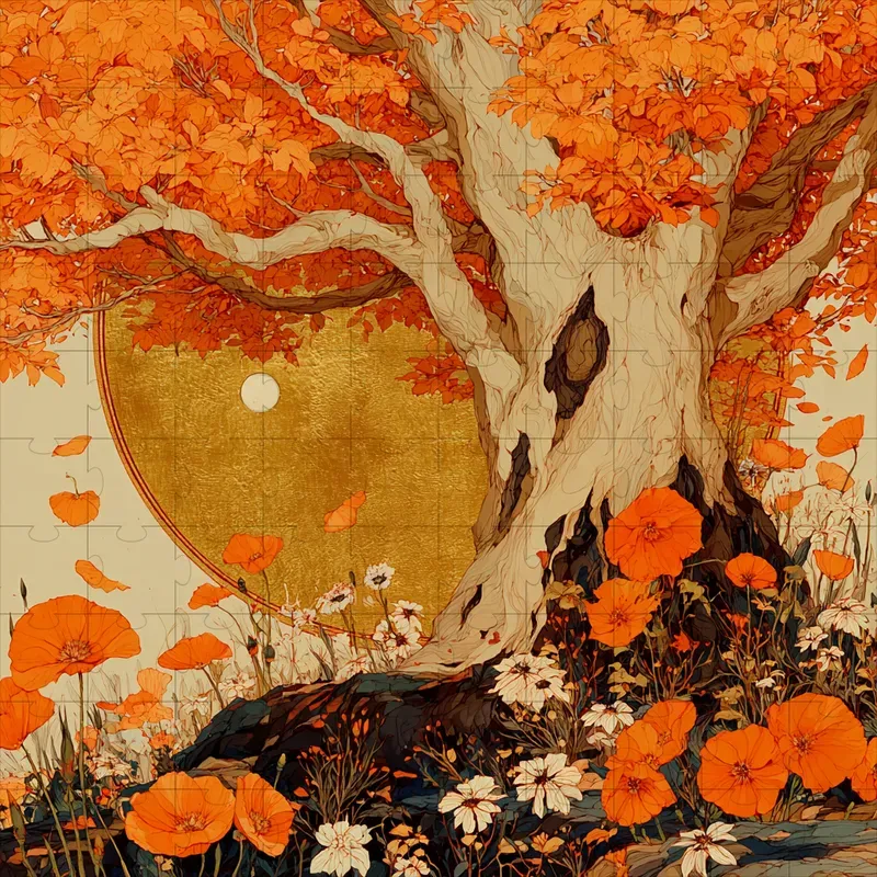 Art Nouveau Mucha Floral Gilded Prints