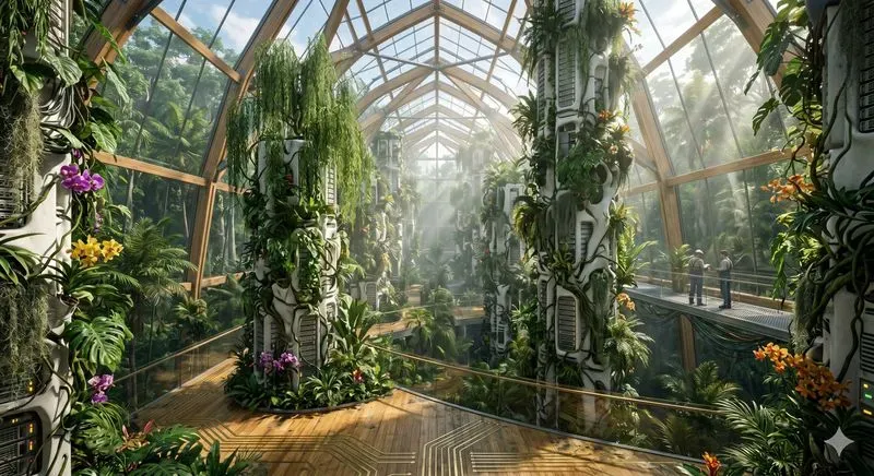 Biophilic Ecodata Center Interiors