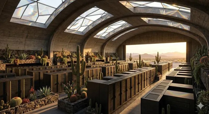 Biophilic Ecodata Center Interiors