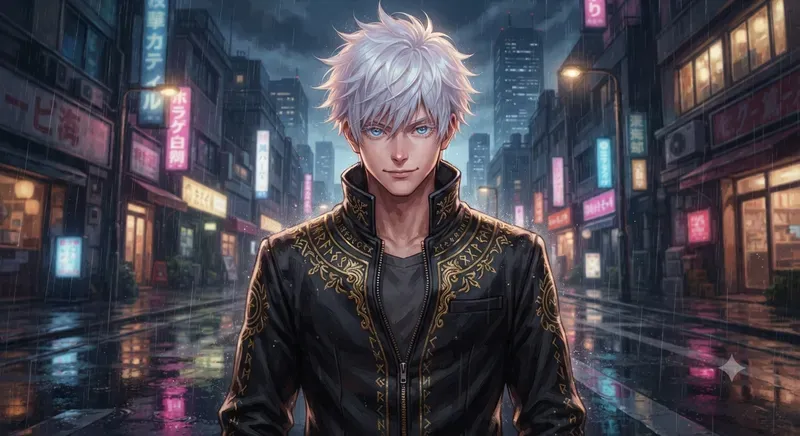 White Hair Blue Eye Sorcerers