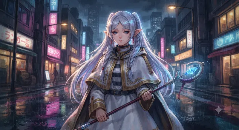 White Hair Blue Eye Sorcerers