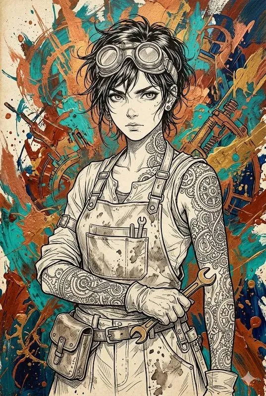 Amano Style Anime Splash Art