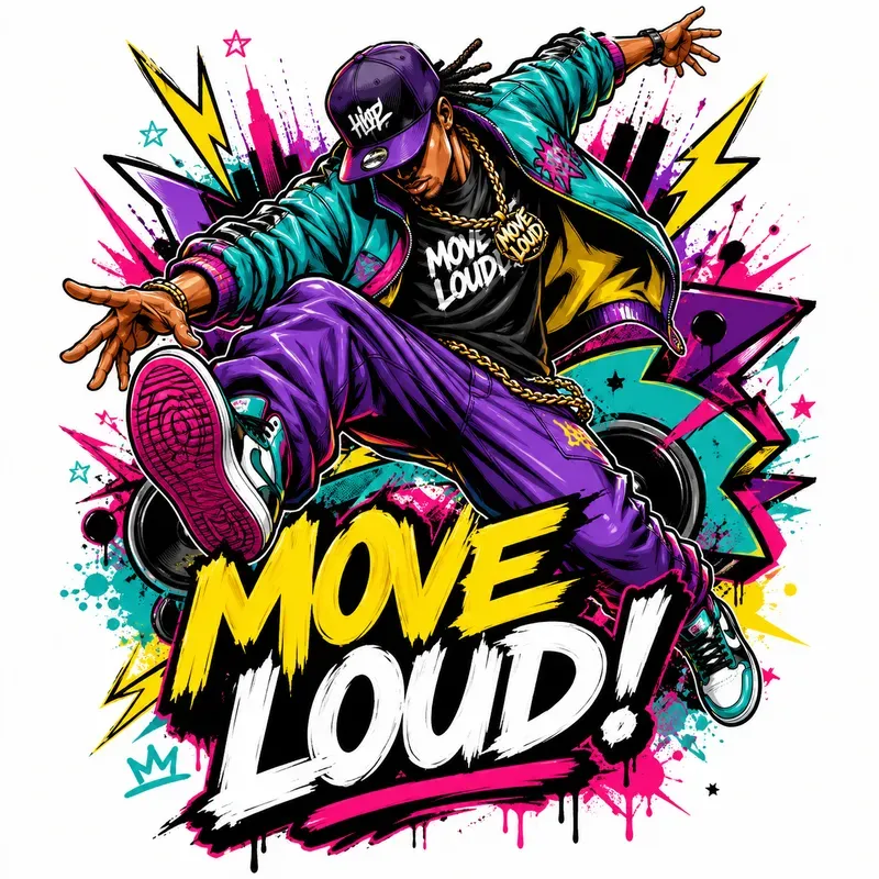 Neon Comic Tee Designs