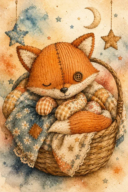 Vintage Patchwork Nursery Wall Art Decors