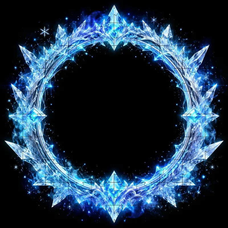 Arcane Elemental Magical Circle Frames