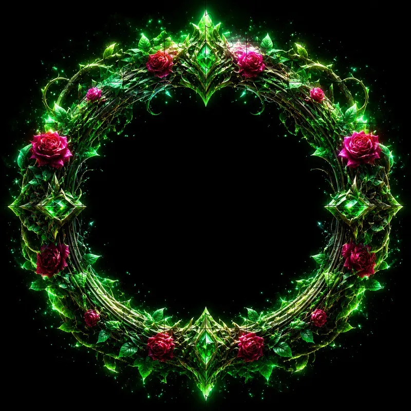 Arcane Elemental Magical Circle Frames