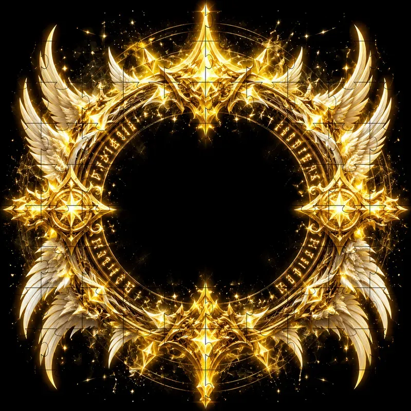 Arcane Elemental Magical Circle Frames