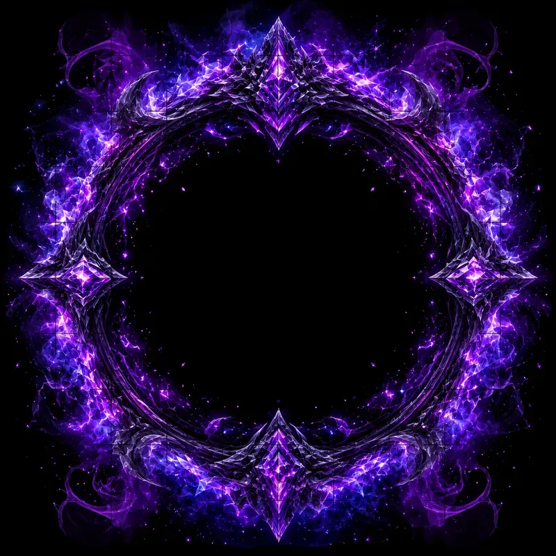Arcane Elemental Magical Circle Frames