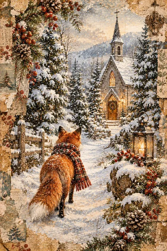 Distressed Winter Collages