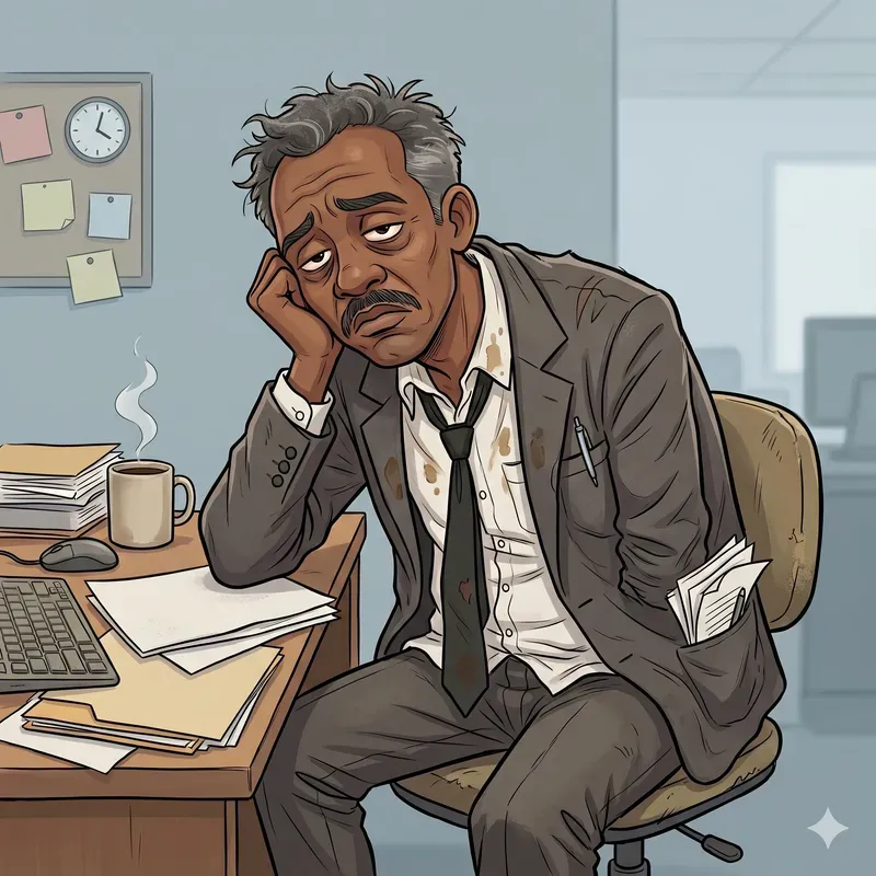 Overworked Mess Characters