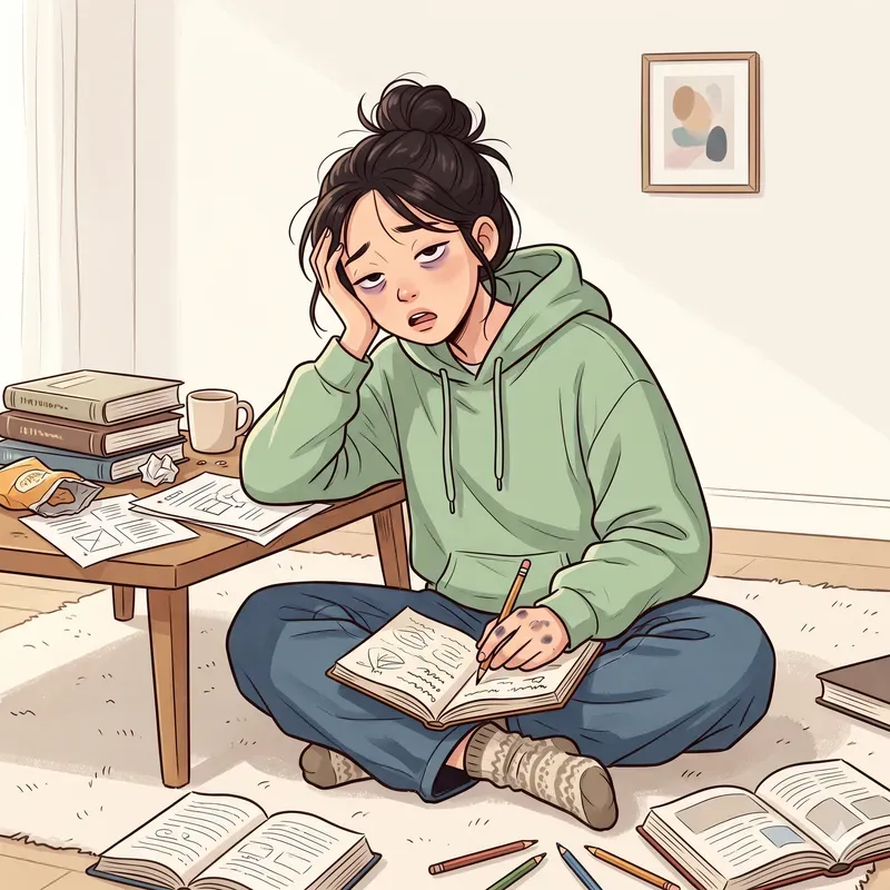 Overworked Mess Characters