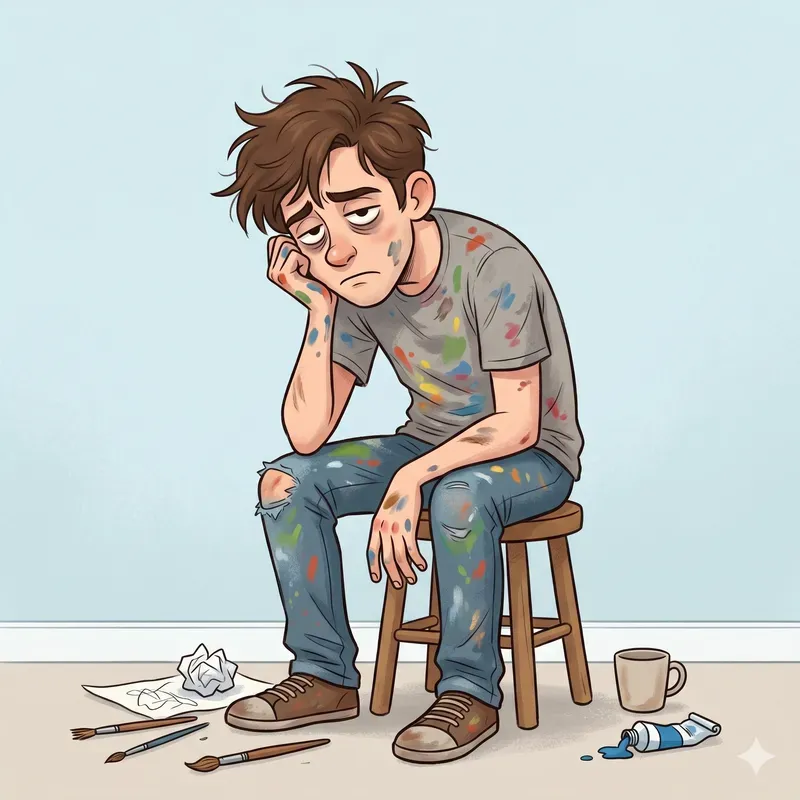 Overworked Mess Characters