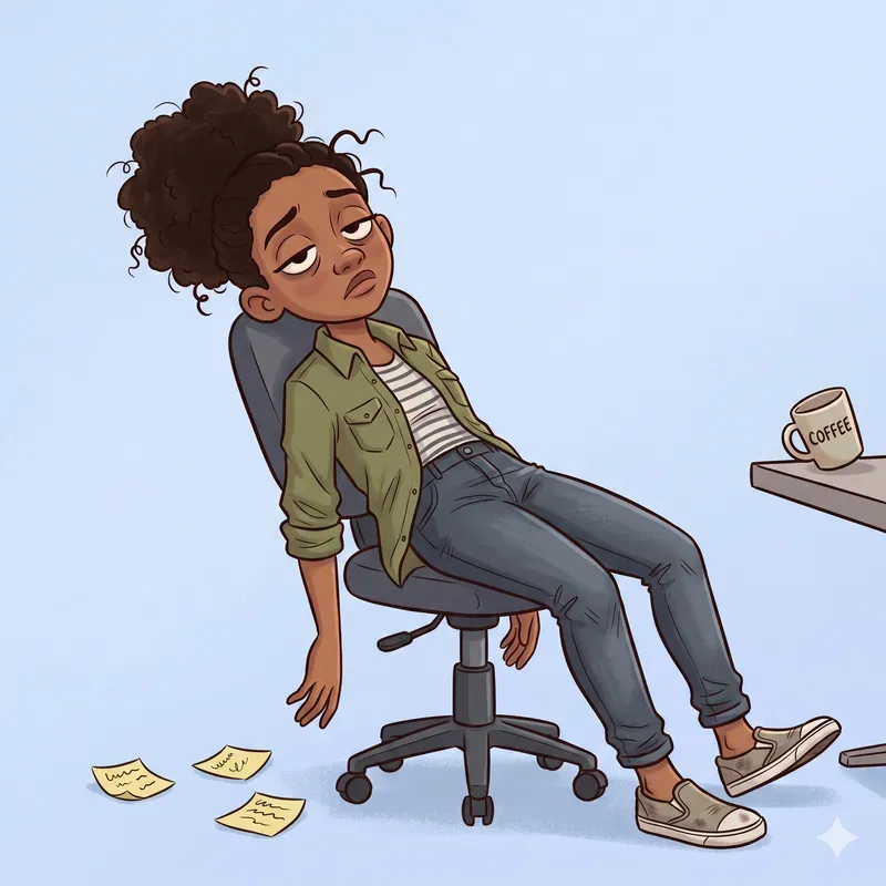 Overworked Mess Characters