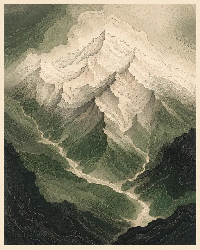 Topographic Contour Art Generator