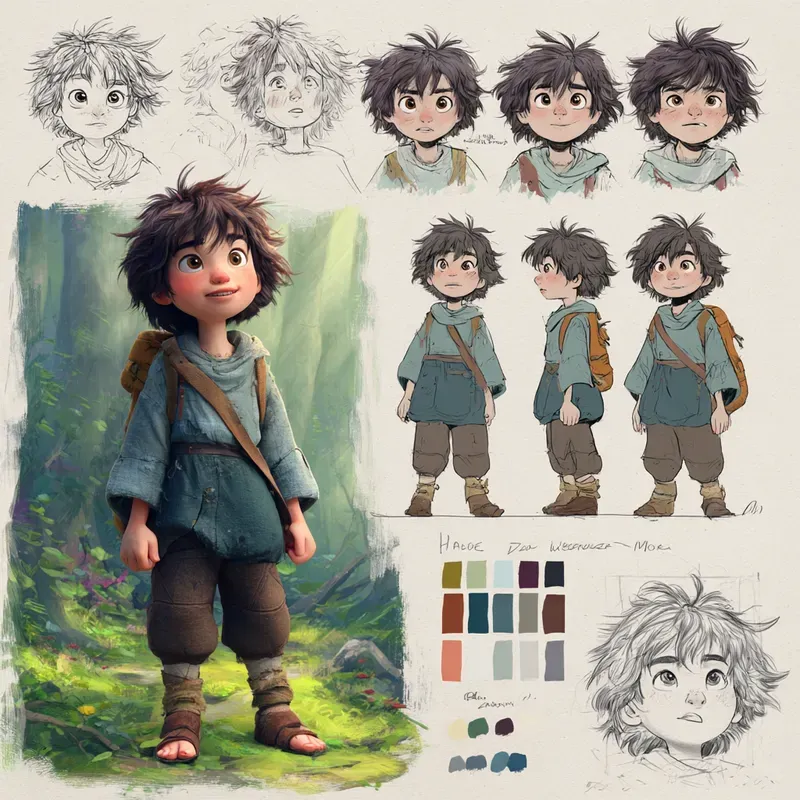 Pixarstyle Character Sheet Generators