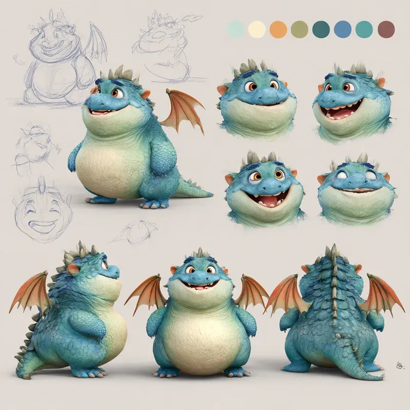 Pixarstyle Character Sheet Generators