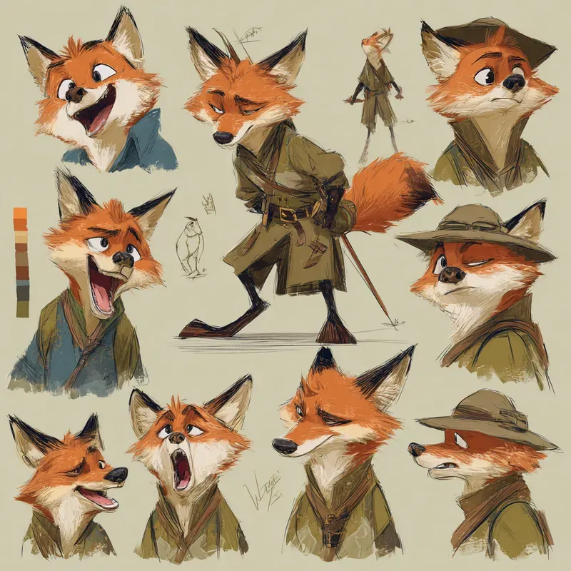 Pixarstyle Character Sheet Generators