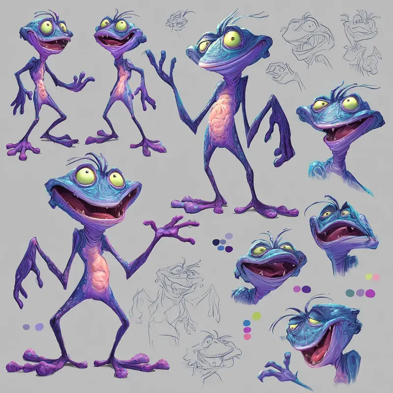 Pixarstyle Character Sheet Generators