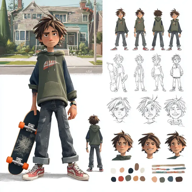Pixarstyle Character Sheet Generators