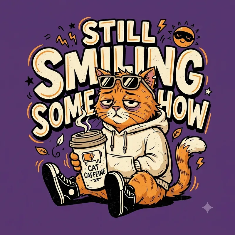 Funny Burnout Coffee Raccoon Designs