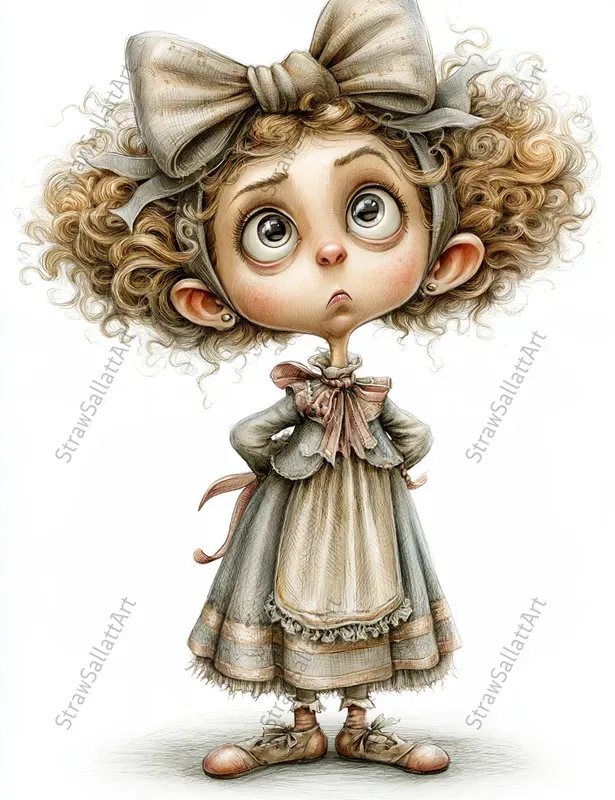 Quirky Whimsical Character Cliparts