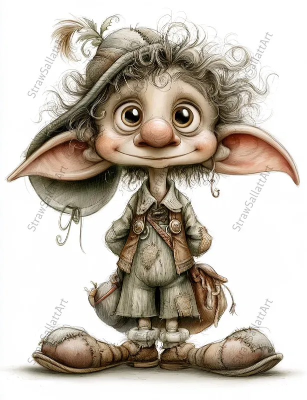 Quirky Whimsical Character Cliparts