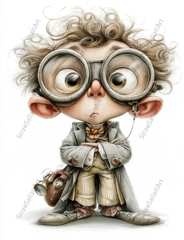 Quirky Whimsical Character Cliparts