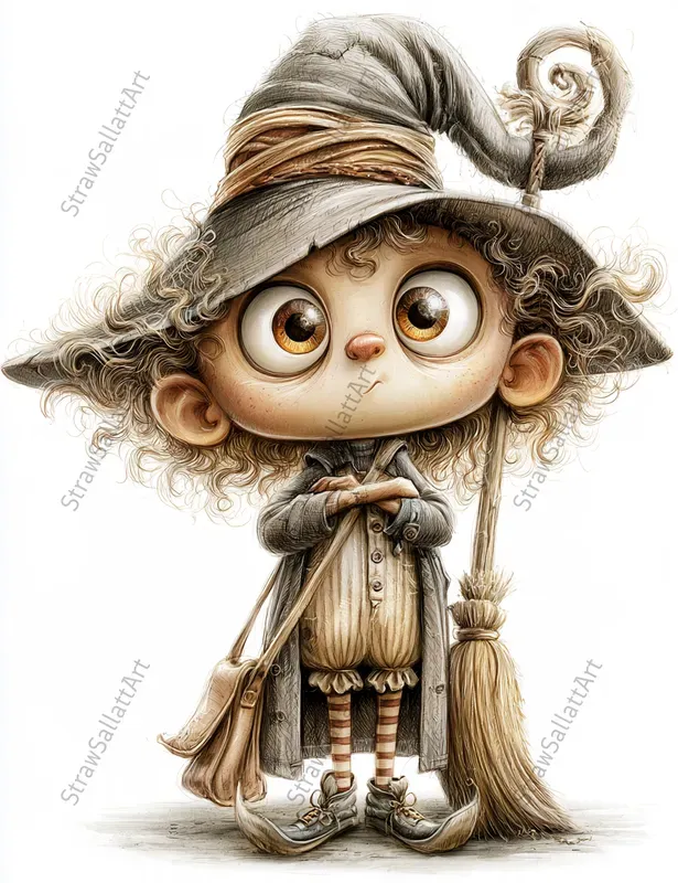Quirky Whimsical Character Cliparts