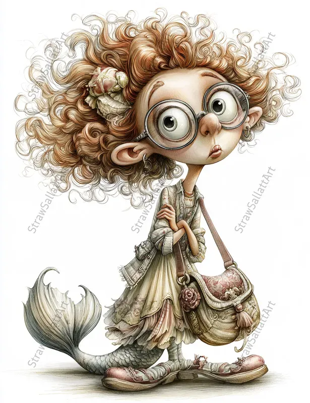 Quirky Whimsical Character Cliparts