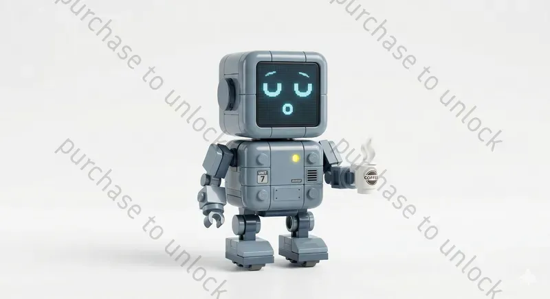 Cute Legostyle Robot Characters