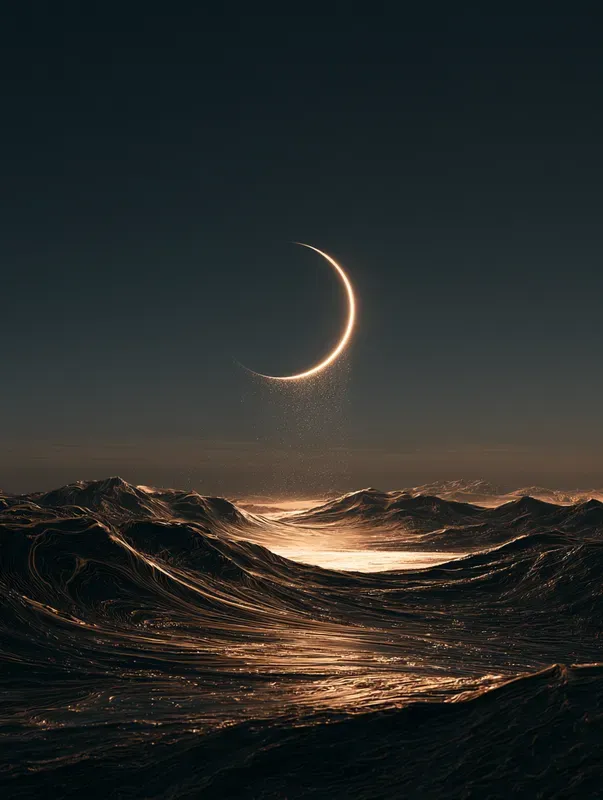 Dark Gold Topographic Art