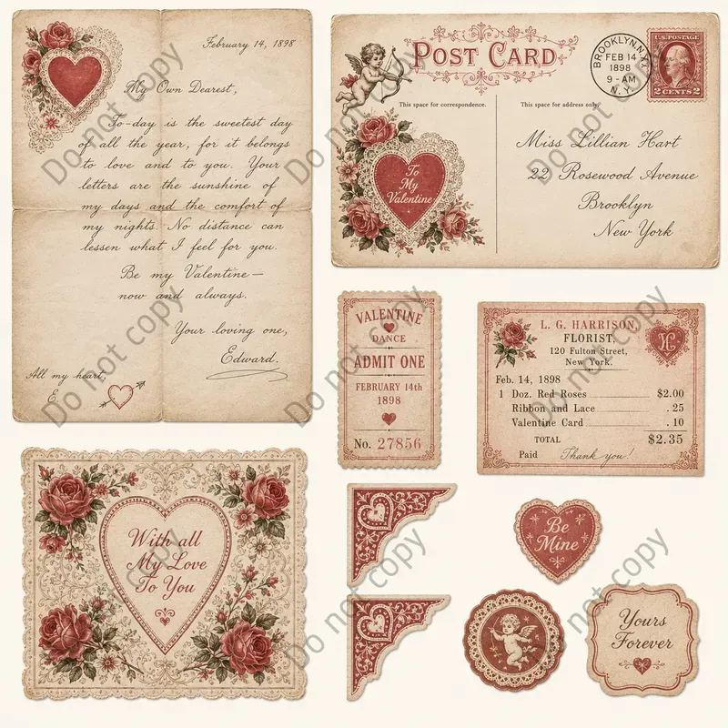 Romantic Junk Journal Cutouts