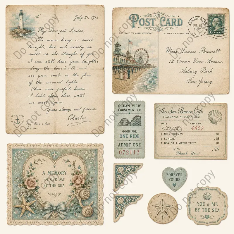 Romantic Junk Journal Cutouts