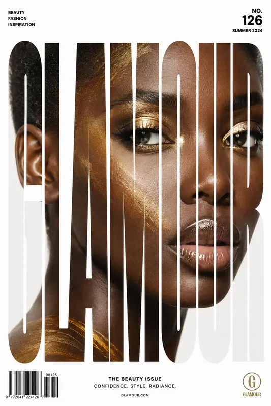 Typography Portrait Magazine Cover Pros