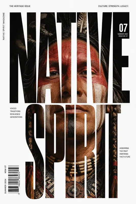 Typography Portrait Magazine Cover Pros