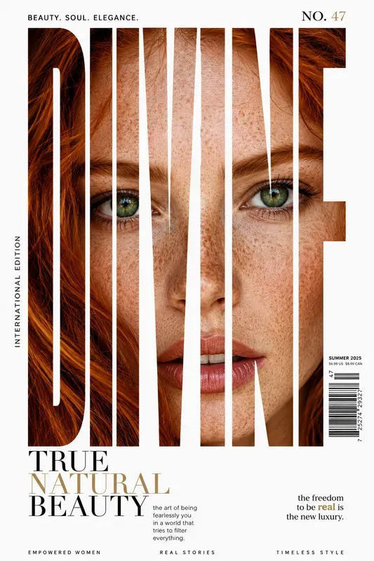 Typography Portrait Magazine Cover Pros