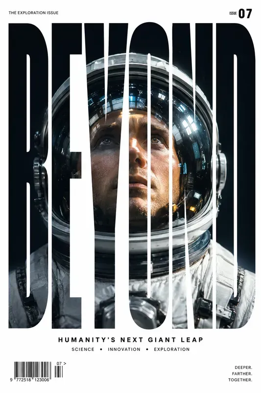 Typography Portrait Magazine Cover Pros