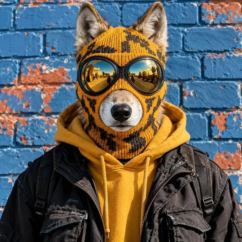 Surreal Knit Mask Animal Portraits