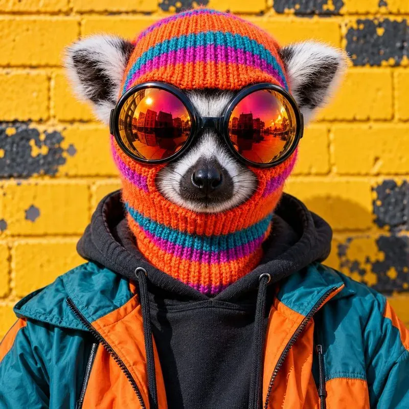 Surreal Knit Mask Animal Portraits