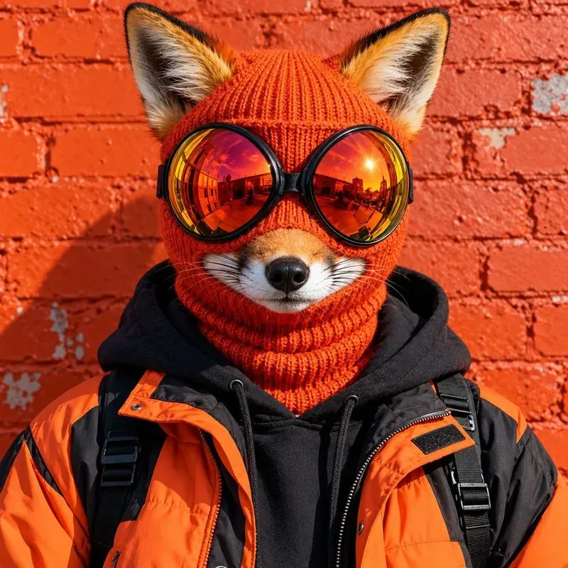 Surreal Knit Mask Animal Portraits