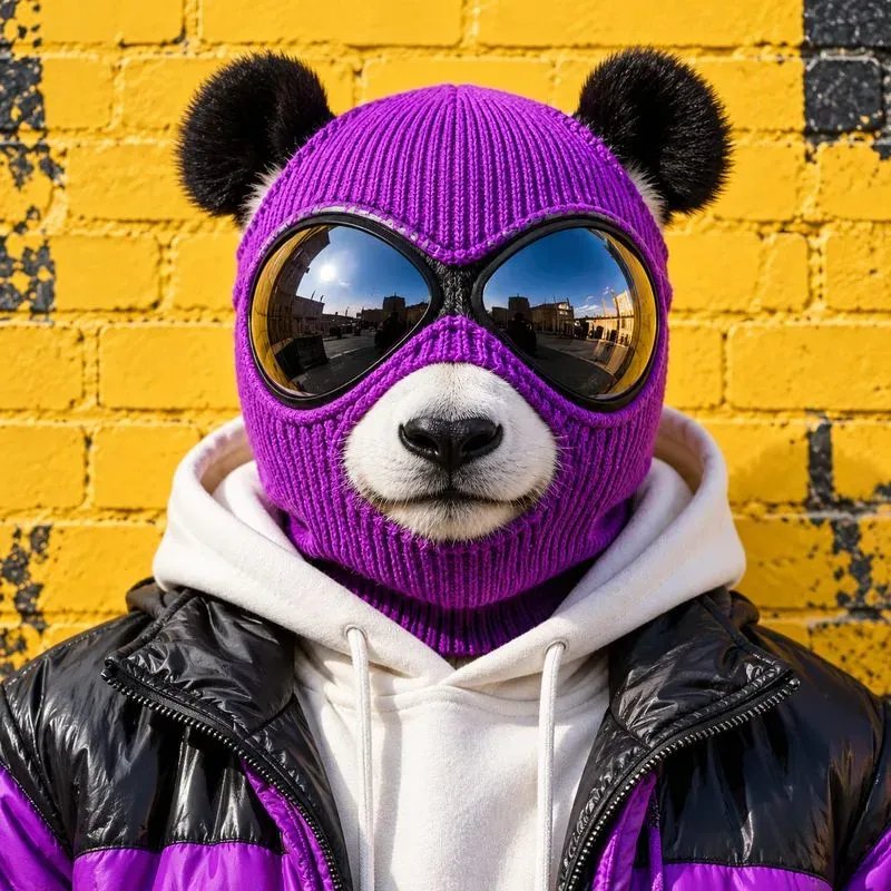 Surreal Knit Mask Animal Portraits