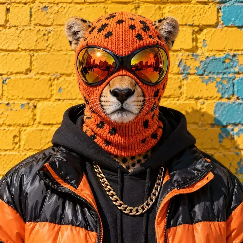 Surreal Knit Mask Animal Portraits