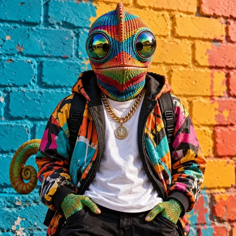 Surreal Knit Mask Animal Portraits
