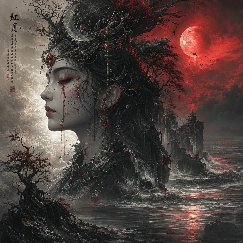 Ethereal Doubleexposure Fantasy Portraits