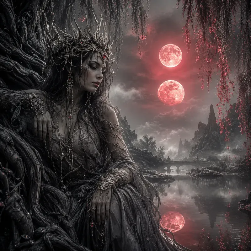 Ethereal Doubleexposure Fantasy Portraits