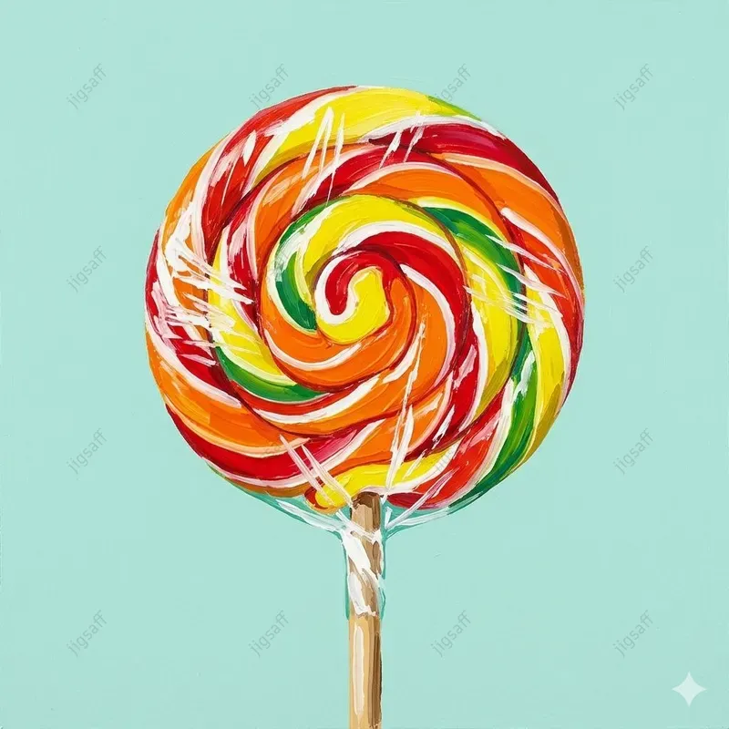 Lollipop Acrylic Pop Art Illustrations