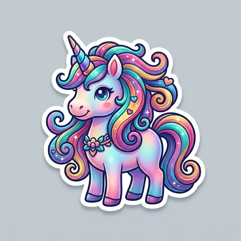 Vibrant Gradient 3d Vector Sticker Series