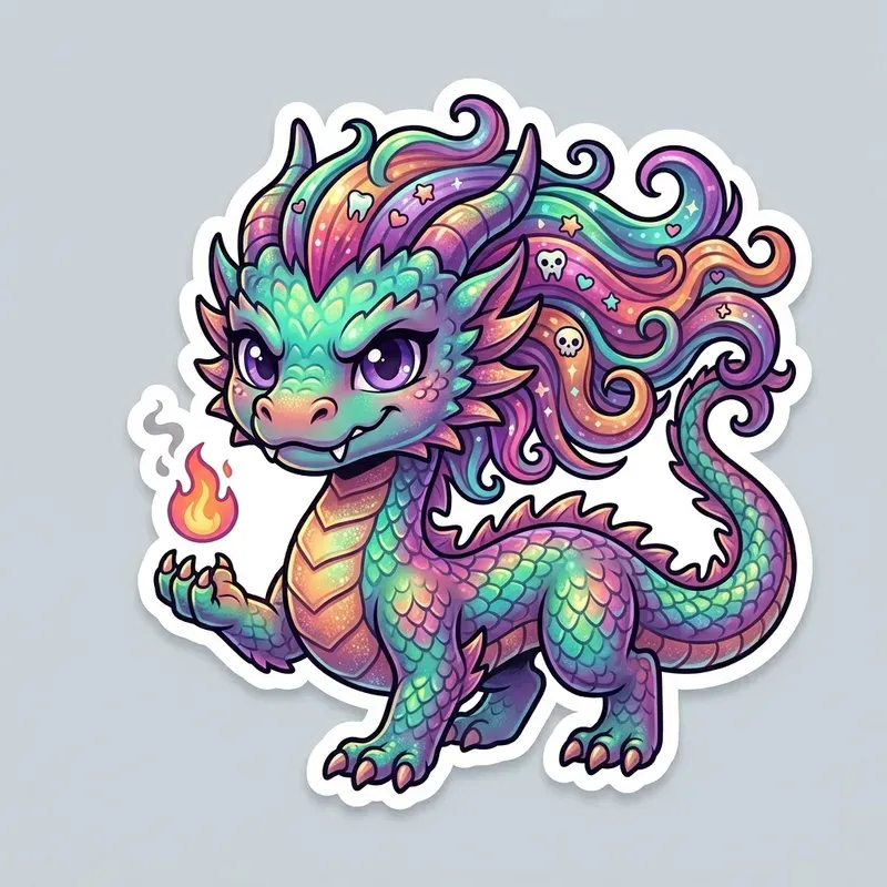 Vibrant Gradient 3d Vector Sticker Series