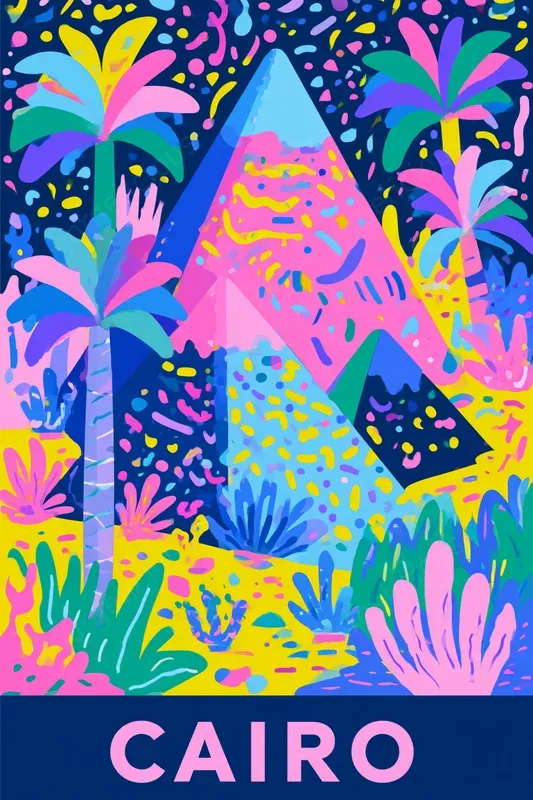 Colorful Pop City Posters