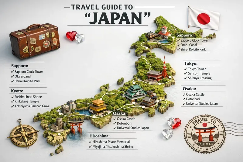 3D Travel Guide Map Poster Generator